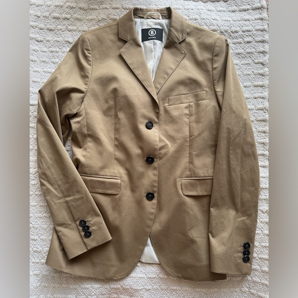 Bogner Taupe-Tan Blazer Size 8 - Picture 9 of 10
